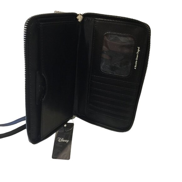 Disney Little Mermaid Buckledown Ladies Zip Wallet Wristlet Ariel Ursula - Picture 6 of 7